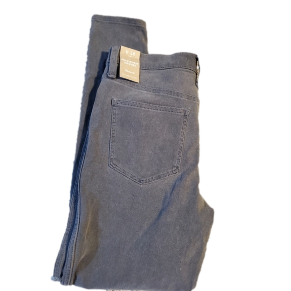 Madewell Gray Roadtripper Jeggings with Magic Pockets